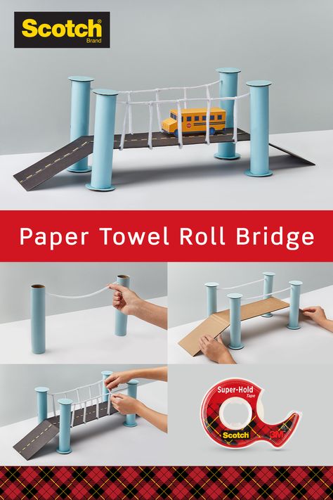 Paper Roll Crafts, Paper Towel Roll Crafts, Suspension Bridge, Crafts Paper, Toddler Learning Activities, Paper Towel Rolls, Diy Easter, Cardboard Crafts, Craft Activities For Kids