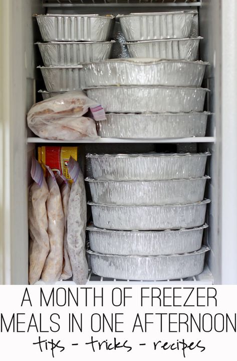 Month Of Freezer Meals, Elementary Organization, Deep Freezer, Bulk Cooking, Freezer Dinners, Freezer Food, Freezable Meals, Freezer Meal Planning, Make Ahead Freezer Meals