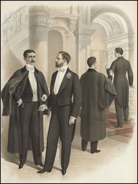 Men’s fashion changed very little during the nineteenth century, especially when compared to women’s fashion of the same period. For this reason, I thought it better to provide a general overview o… 1890s Fashion Male, Mimi Matthews, Victorian Mens Fashion, Victorian Mens Clothing, 19th Century Men, Victorian Men, Victorian Gentleman, Victorian Man, Victorian Era Fashion