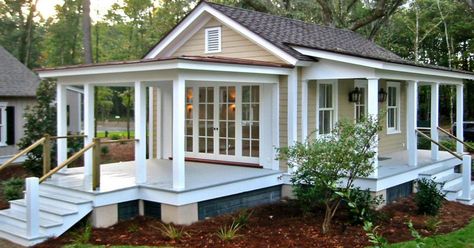 Tiny House Plans Small Cottages, Small Cottage Designs, Granny Pods, Granny Pod, Small Cottage House Plans, Backyard Cottage, Small Cottage Homes, Cottage Floor Plans, Small Cottages