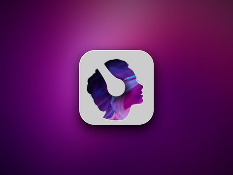 Music App Icon by Pöcike Music App Logo, Music App Icon, Music Logos, Music App Design, Blue Music, Headphones White, Music Logo Design, Application Icon, Simple Designs To Draw