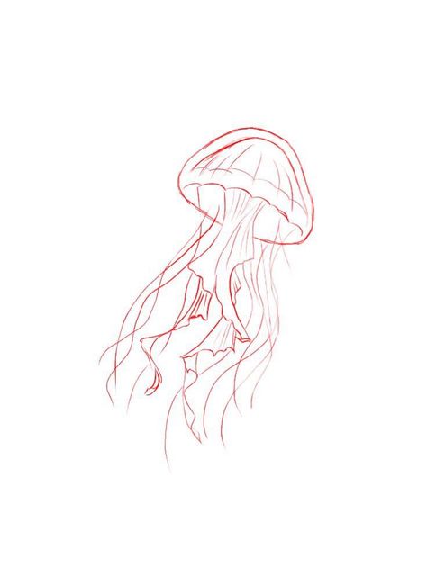 Sketch Of Jellyfish, Jellyfish Tattoos Simple, Tiny Pretty Tattoos, Inner Arm Scar Tattoo Coverup, Jellyfish Line Drawing, Marine Animals Tattoo, Jellyfish Drawing Aesthetic, Sketches Jellyfish, Fine Line Jellyfish Tattoo