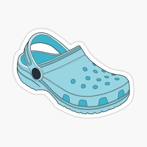 Crocs Aesthetic, Funny Laptop Stickers, Black Crocs, Preppy Stickers, Crocs Sandals, Cute Laptop Stickers, Shoes Drawing, Pin Art, School Books