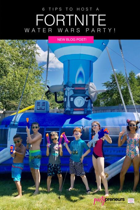 Fortnite Sleepover Party, Fortnite Pool Party Ideas, Pj Fortnite, Fortnite Party Games, Fortnight Birthday, Obstacle Course Party, Fortnite Birthday Party Ideas, Water Birthday Parties, Boy Party Games