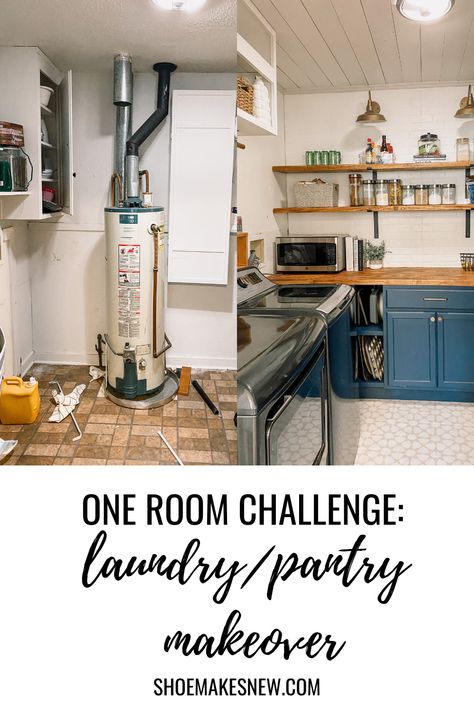 Laundry / Pantry Room, Laundry With Pantry Room Ideas, Half Laundry Room Half Pantry, Basement Laundry Room And Pantry, Combo Laundry And Pantry, Kitchenette And Laundry Room, Laundry Closet Into Pantry, Laundry Room Turned Into Pantry, Laundry Room Pantry Combo Diy