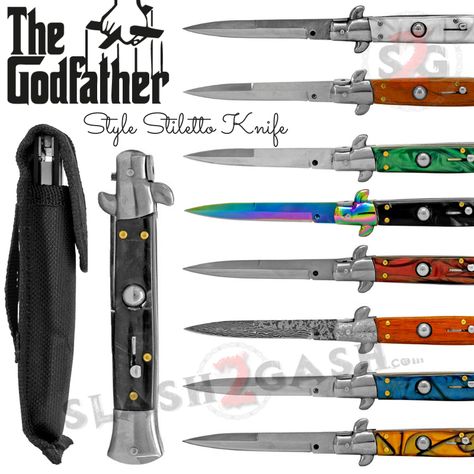 Godfather Knife, Italian Switchblade, Mafia Style, Sailing Knots, Stiletto Knife, Switchblade Knife, Tactical Armor, Italian Mafia, Knife Patterns