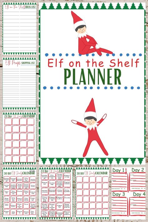 The excitement of creating enjoyable and fun scenarios with our favorite elf friends is unmatched however, the process can sometimes become overwhelming. I have you covered with the best Elf on the Shelf Planner Printable! This elf planner is the ultimate tool to use with your Elf on the Shelf adventures. Elf On The Shelf Polar Express Ideas, Elf On The Shelf Paper, Elf Advent Calendar, Elf On The Shelf List Of Ideas, Elf On The Shelf Schedule, Elf On The Shelf Template, Elf Arrives Ideas, Christmas Wishlist Printable, Elf On The Shelf Notes Printable Free