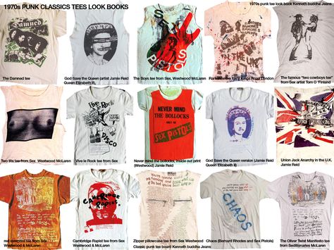 I would love to get a good vintage band shirt or two Vivienne Westwood Punk, 1970s Punk, Music And Fashion, Punk Tee, Look Books, Punk Movement, Punk Culture, Punk T Shirt, Punk Scene