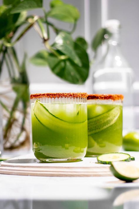 Refreshing Cucumber Basil Lemonade | Happy Vegannie Cucumber Basil Lemonade, Cucumber Basil, Cucumber Drink, Yummy Summer Drinks, Basil Lemonade, Low Calorie Drinks, Measuring Ingredients, Nutrition Labels, Recipe Images