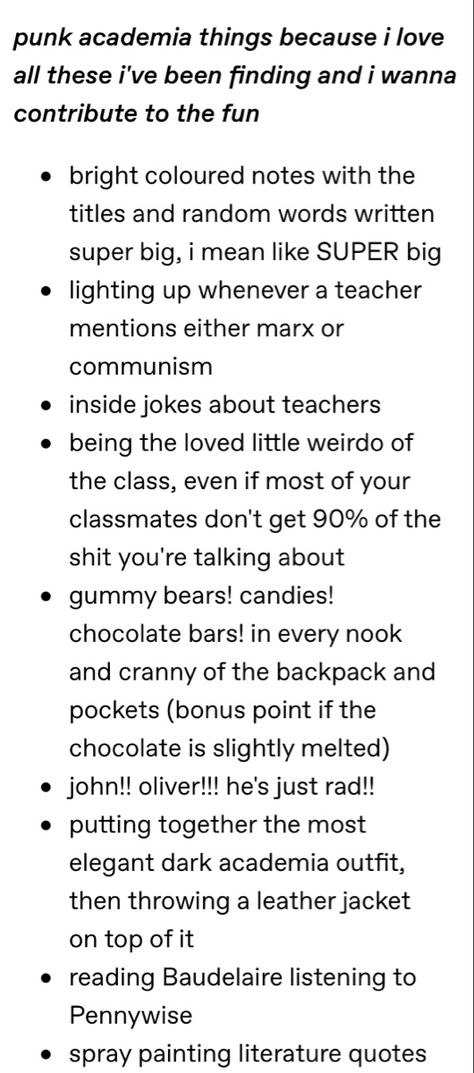 Chaotic Dark Academia Aesthetic, Dark Academia Character Art, Chaos Academia Aesthetic, History Student Aesthetic, Punk Academia Aesthetic, Punk Academia, Chaotic Academia Aesthetic, Grunge Academia, Academia Aesthetics