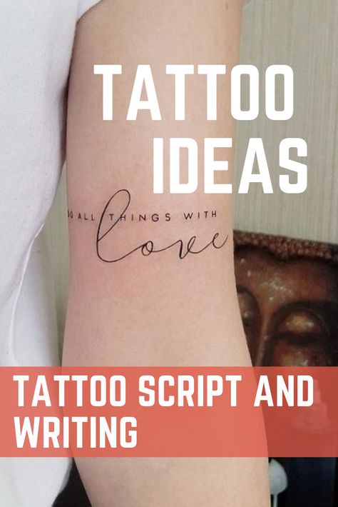 Tattoo Script Ideas, Places To Put Tattoos, The Word Love Tattoos, Wrist Tattoo Script, Script Wrist Tattoo, Arm Quote Tattoos For Women, Signature Tattoo Ideas, Wrist Script Tattoo, Forearm Script Tattoo Women