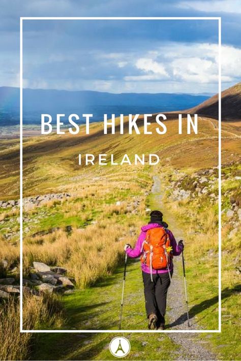 5 Best Hikes in Ireland - Hiking on the Emerald Isle - Europe Up Close Ireland Hiking, Ireland Vacation, Visit Ireland, Destination Voyage, Hiking Tips, Emerald Isle, Nature Adventure, Europe Travel Tips, Best Hikes