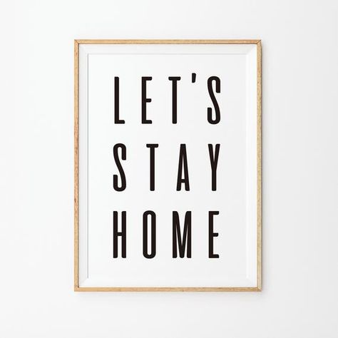 Let's Stay Home Printable Art printable Interior Poster | Etsy Interior Decor Minimalist, Interior Poster, Computer Notes, Monochrome Posters, Let's Stay Home, Matisse Paintings, Poster Living Room, Lets Stay Home, Deco Poster