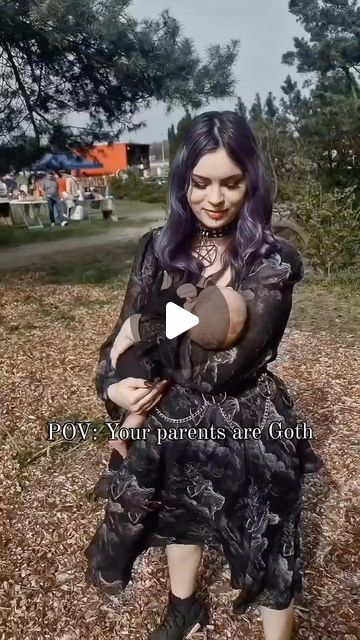 Murder Apparel | POV: Your parents are Goth 🦇🖤🦇
🎥: @schlammkrabbe | Instagram Goth Pregnancy Outfits, Goth Parents, Goth Mom Aesthetic, Goth Grandma, Mom Goth, Elder Goth, Pregnancy Outfits, Goth Fashion, Parenting