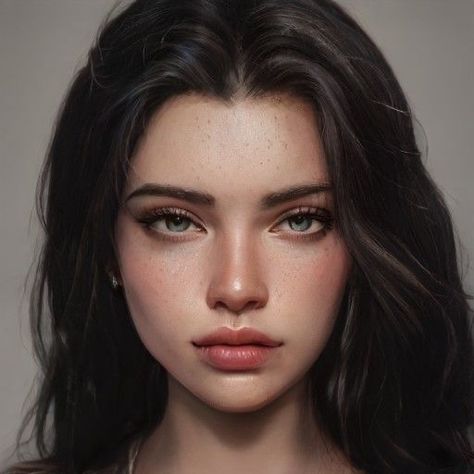 Artbreeder Portraits, Character Inspiration Girl, Female Character Inspiration, Digital Portrait Art, Face Characters, Face Photography, Model Face, Girls Characters, Digital Art Girl