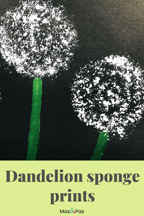 We love these pretty dandelion paintings made from printing with a washing up brush. It’s a great printing activity for kids because it’s so quick and easy. Within minutes they can produce a beautiful dandelion clock picture pretty enough to hang on the walls. And of course, printing for kids is so much fun #printingforkids #printingforkidsart #dandelionpaintings #dandelionpainting #dandelionclockprinting Sponge Printing, Printing For Kids, Fun Kids Crafts, Military Child Month, Dandelion Painting, Dandelion Art, Eyfs Activities, White Dandelion, Military Kids