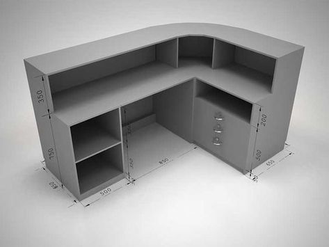 Ikea Reception Desk, Store Counter Design, Office Counter Design, Reception Desk Office Furniture, Shop Counter Design, Store Shelves Design, Reception Desk Design, Salon Suites Decor, Office Table Design