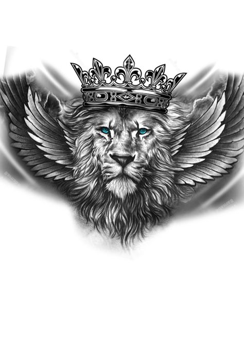 Lion chest Tattoo design Lion With Crown Chest Tattoo, Lion Throat Tattoo Men, Lion Chest Tattoo Design, Throat Tattoo Designs Men, Chest Tattoo Men Ideas Cover Up, Lion Chest Tattoo Men Ideas, Lion Stomach Tattoo, Head Tattoo Ideas For Men, Lion Chest Tattoo Men