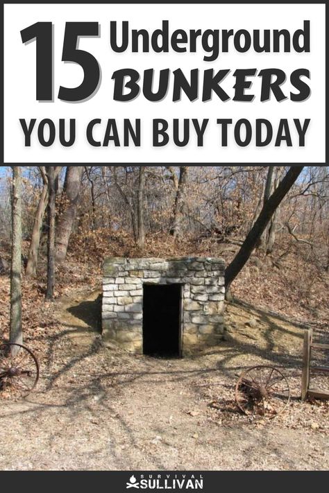 It is possible to buy prefabricated bunkers and bunker kits from reputable manufacturers and installers. Learn about 15 of them here. #bunkers #survival Nuclear Bunker Survival Shelter, How To Build A Bunker, Shipping Container Bunker, Bunker Ideas Underground, Diy Bunker, Bunker Design, Underground Bunker Plans, Underground Survival Shelters, Bunker Ideas