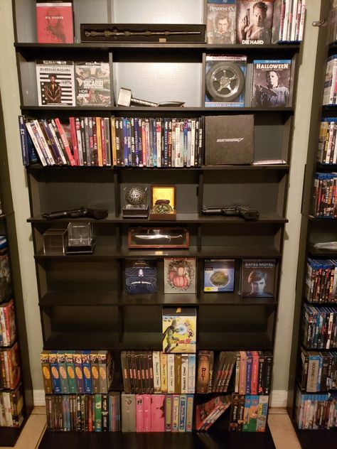 4k section is growing time for another blu ray rack possible season rack Movie Collection, Blu Ray, Bookcase, Shelves, Home Decor, Home Décor