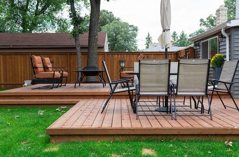 How to Build a Floating Wood Patio Deck Floating Decks, Backyard Patio Deck, Concrete Patios, Floating Deck, Patio Deck Designs, Restaurant Patio, Pergola Attached To House, Cozy Backyard, Pergola Design