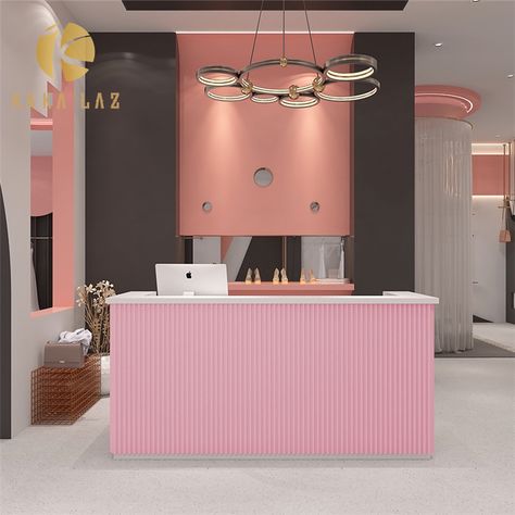 Pink reception cash register
The buyer's show sent by the customer is very beautiful Boutique Register, Pink Reception Desk, Cashier Counter Design, Reception Desk Office Furniture, Salon Reception Area, Wooden Reception Desk, Cash Counter, Salon Reception Desk, Modern Reception Desk