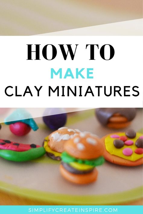 Mini Sculptures Clay, Sculptures Clay, Mini Sculptures, Making Clay, Clay Crafts For Kids, Oven Bake Clay, Kids Clay, Clay Magnets, Baking Clay