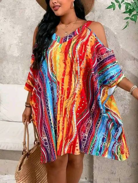 Ankara Dress Styles For Plus Size Women, Short Bubu Styles, Short Boubou Styles For Women, Short Gowns Dresses, Short Bubu Gown Styles, Ankara Shift Dress Styles, Cold Shoulder Dress Casual, Ankara Shift Dress, Shift Dress Outfit