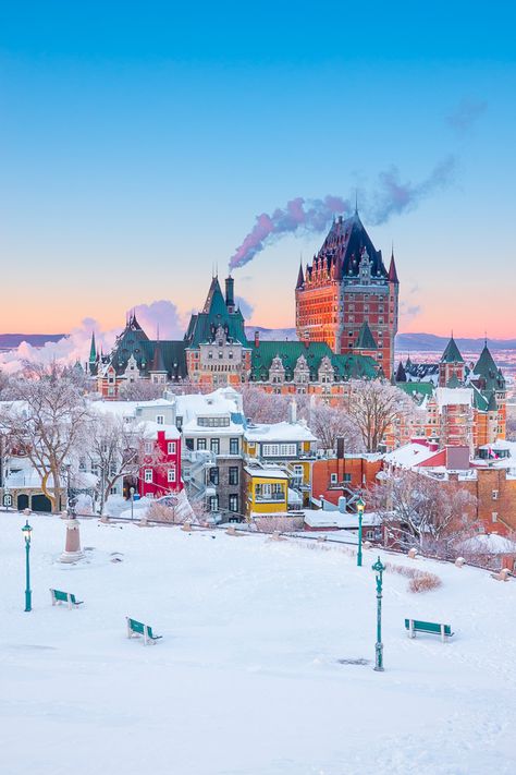 Experience the ULTIMATE snowy winter vacation in Quebec City, Canada with these 10 unforgettable winter activities you can do in Quebec City! Here are all the best things to do in Quebec City in the winter! #quebec #canada #travel #syrup Things To Do In Quebec, Quebec Winter, Quebec City Canada, Canada Photography, Canada City, Living Modern, Travel Canada, Belem, Quebec City