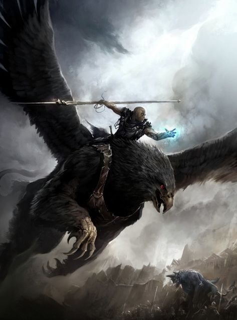 Griffon warrior The Brotherhood, Forgotten Realms, Guild Wars, Mythological Creatures, Mystical Creatures, High Fantasy, Fantasy Warrior, Arte Fantasy, Fantasy Inspiration