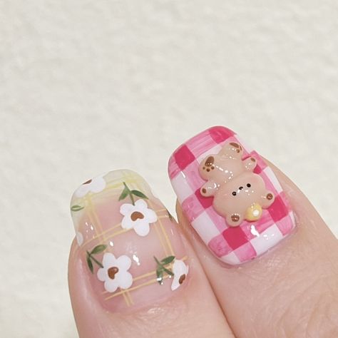 Korea Nail Art, Korea Nail, Queen Nails, Asian Nails, Hippie Nails, Hard Nails, Korean Nails, Gel Nails Diy, Pretty Gel Nails