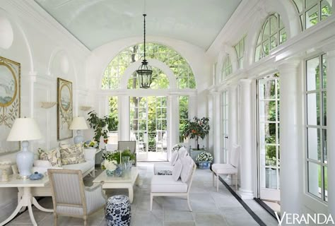 et al White Sunroom, Cathy Kincaid, Conservatory Sunroom, Architecture Renovation, Sun Rooms, Sunroom Designs, Design Del Prodotto, Garden Rooms, White Rooms