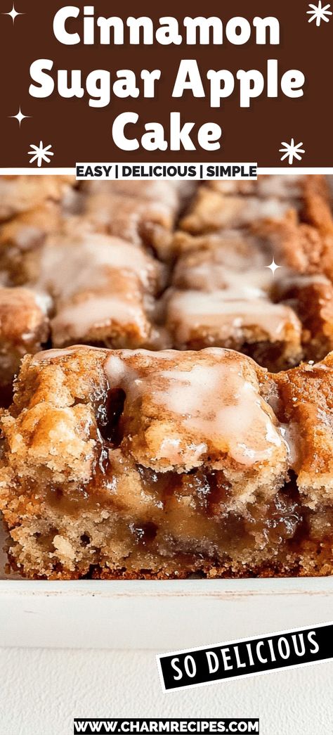 Cinnamon Sugar Apple Cake Apple Cinnamon Donut Cake, Chocolate Chip Applesauce Cake, Dried Apple Cake Recipe, Canned Apple Cake Recipe, Apple Cake Easy Quick, Apple Cake 8x8 Pan, Sheet Pan Apple Cake, Apple Cinnamon Roll Cake Recipe, Apple Cobbler Pound Cake