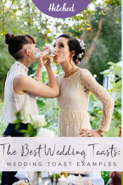 Want to give a wedding toast? Here are the best wedding toast examples, from toasts from parents to toasts to absent friends, as well as funny best man toasts and heartfelt bride or groom ones. Wedding Toasts From Mother, Wedding Toasts From Mother Of The Groom, Toast For Sisters Wedding, Toasts For Weddings, Cute One Liners, Toast To The Bride And Groom, Best Man Toast Examples, Parents Of The Bride Speech, Toast For Wedding