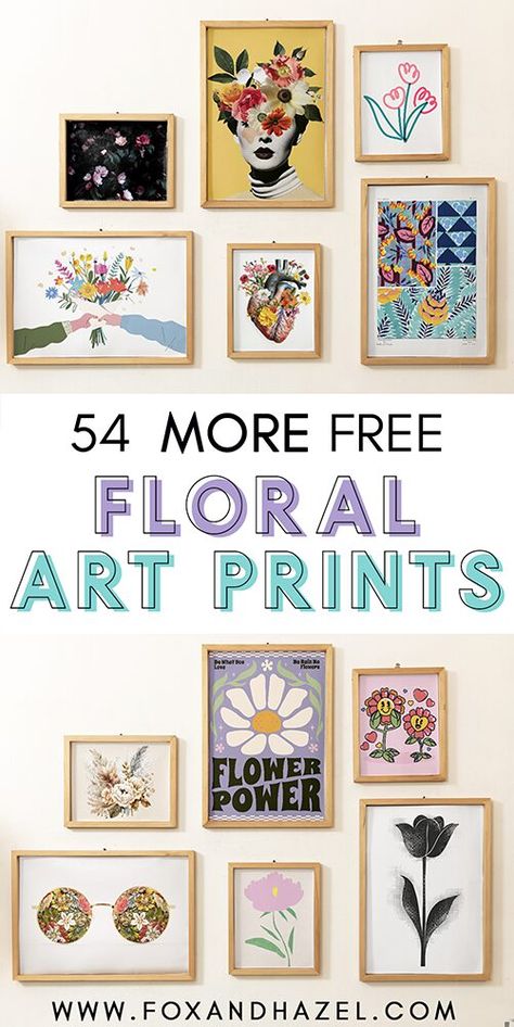 Get your hands on 54 free floral art prints to brighten any room! From bold blooms to delicate botanicals, these prints are perfect for adding a floral your walls. Download now and start decorating! Bohemian Wall Art Printables, Modern Wall Art Prints Free Printables, 8x10 Prints Free Printables, Room Posters Printable Wall Art, Printable Wall Collage Free Prints, Free Abstract Art Printables, Diy Botanical Wall Art, Free Wall Prints, Free Printable Wall Art Living Room