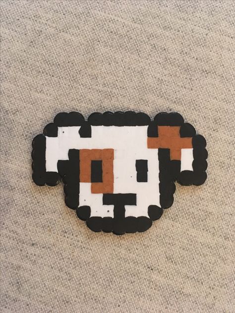 Dog Puppy Perler beads Hama Pärlor Pärlplatta Cute Dog Perler Bead Patterns, Animal Perler Beads Pattern, Dog Melty Beads, German Shepherd Perler Beads, Perler Bead Dog Patterns, Dog Perler Bead Patterns, Dog Perler Bead, Minecraft Perler Bead Patterns, Melty Bead Designs