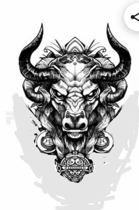 Taurus Leg Tattoo Men, Bull Face Tattoo, Ox Tattoo, Japanese Warrior Tattoo, Bison Tattoo, Taurus Bull Tattoos, Bull Skull Tattoos, Geometric Mandala Tattoo, Cowboy Tattoos