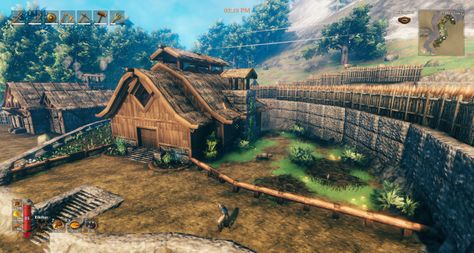 Valheim Mistlands Build, Valheim Cottage, Valheim Farm Design, Valhiem House Ideas, Valheim Chimney, Valheim Farm, Valheim Village, Valheim House Ideas, Valheim Builds