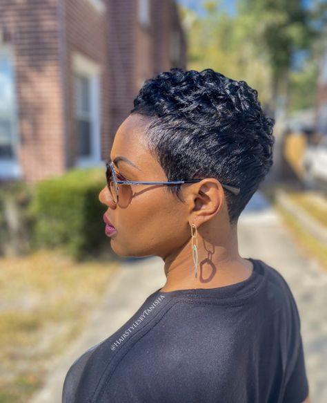 Relaxed Short Pixie Haircut Black Women, Short Black Hairstyles Pixies, Tapered Pixie Haircut Black Women, Pixie For Thinning Hair, Short Relaxed Hair Pixie, Black Pixie Haircut Short Styles, Relaxed Pixie Haircut Black Women, Super Short Pixie For Black Women, Very Short Pixie Haircut Black Women