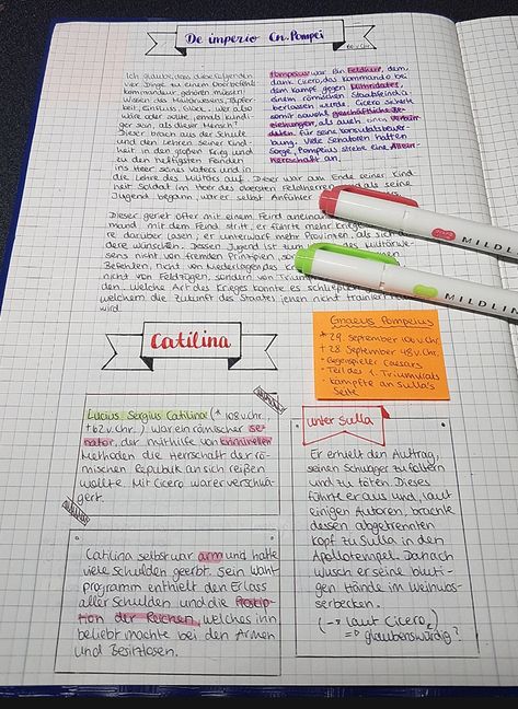 So let's see how long this whole organization thing is gonna last... At least in subjects like Latin or History I like to keep my notes pretty clean, like you don't want to know what my notes in Physics look like lmao. Asthetic Notes History, Latin Study Notes, Latin Notes Aesthetic, German Notes Aesthetic, Latin Notes, History Subject Aesthetic, Academic Wepon, History Notes Pretty, German Notes