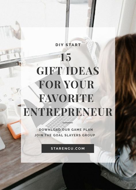 You're psyched your loved one decided to become an entrepreneur. You can demonstrate your support by purchasing one of these cool gifts. Entrepreneur Gift Ideas, Gift Ideas Men, 15 Gift Ideas, Become An Entrepreneur, Entrepreneur Gifts, Business Strategies, Creative Business Owner, Pinterest Tips, 15 Gifts