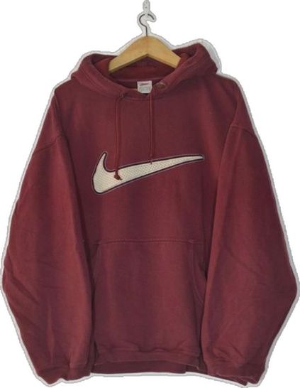 Shirt Hoodie Outfit, Old Nike, Ronaldo Shirt, Vintage Nike Hoodie, Png Clothes, Thrifted Outfits, Streetwear Clothes, 90s Outfit, Vintage Hoodies