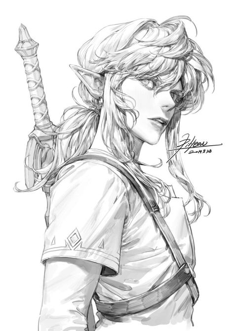 ArtStation - Line Drawing, pilyeon . Sketches Of Love, 흑백 그림, Realistic Art, Kpop Fanart, Sketchbook Art Inspiration, A Drawing, Art Reference Poses, Fantasy Character Design, 그림 그리기