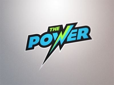 The Power. Powered By Logo, Power Logo Design Ideas, Power Logo Design, Power Typography, Powerful Logo, Power Logo, Hero Logo, Car Sticker Design, Esports Logo