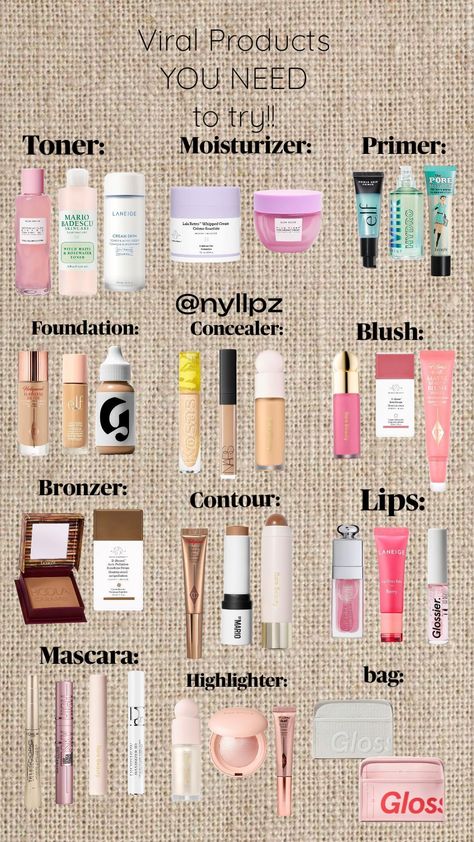 Viral Products YOU NEED to try!!! #makeuproutine #beauty #f4f Dream Vanity, Viral Products, Preppy Makeup, Makeup Order, Makeup Bag Essentials, Sephora Skin Care, Makeup Artist Tips, Real Christmas, Makeup Help