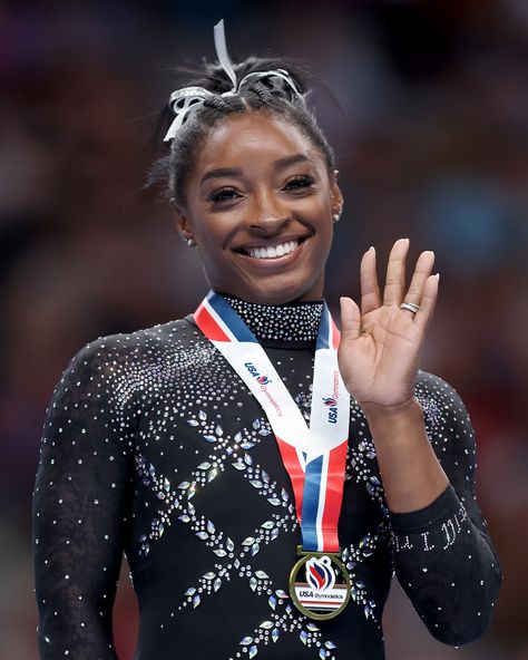 Watch Simone Biles Get a Super-Rare Standing Ovation at the US Gymnastics Championships Usa Gymnastics, Still I Rise, 2020 Olympics, Olympic Gymnastics, Simone Biles, Tokyo Olympics, Team Usa, Gymnast, A Tattoo