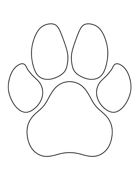 Modèle d'impression de patte de chien Paw Print Drawing, Sewing Patterns Free Dog, Dogs Crafts, Tattoo Perro, Blitz Tattoo, Paw Print Art, Dog Template, Paint Diy Crafts, Dog Outline