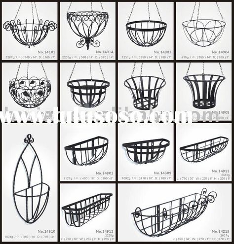 wrought iron flower baskets Beautiful Garden Ideas, Wrought Iron Window Boxes, Plant Stand Ideas, Plastic Hanging Baskets, Iron Plant Stand, Wrought Iron Furniture, Iron Planters, Wrought Iron Decor, Window Box Flowers