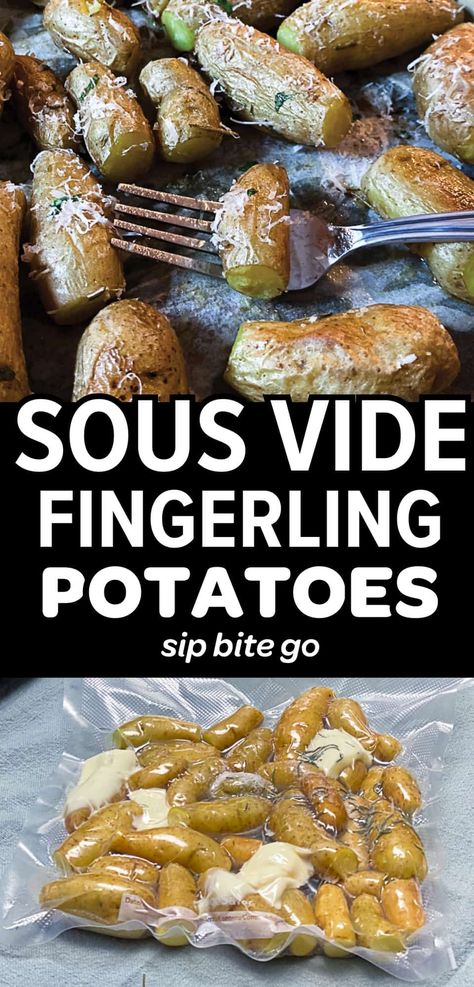 Fingerling Potatoes Recipes, Sous Vide Chicken Breast, Sous Vide Vegetables, Root Vegetables Recipes, Sous Vide Chicken, Sous Vide Steak, Sous Vide Egg, Vegetable Recipe, Sous Vide Recipes