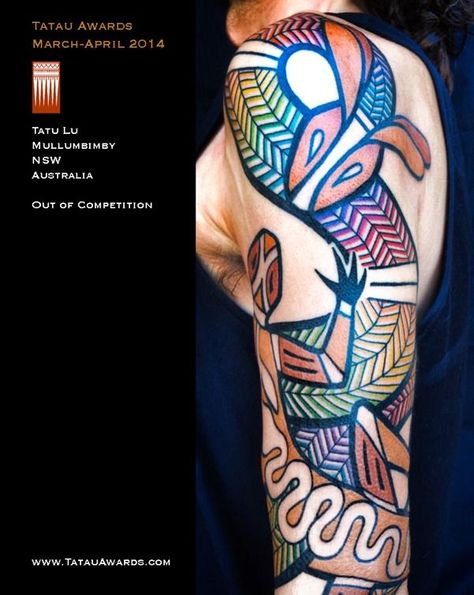 aboriginal tattoos - rainbow serpent | Amazing Ink | Pinterest ... Australian Tatoos, Tattoos Rainbow, Skull Face Tattoo, Tat Sleeve, Aboriginal Tattoo, Contemporary Tattoo, Dallas Tattoo, Australian Tattoo, Rainbow Snake